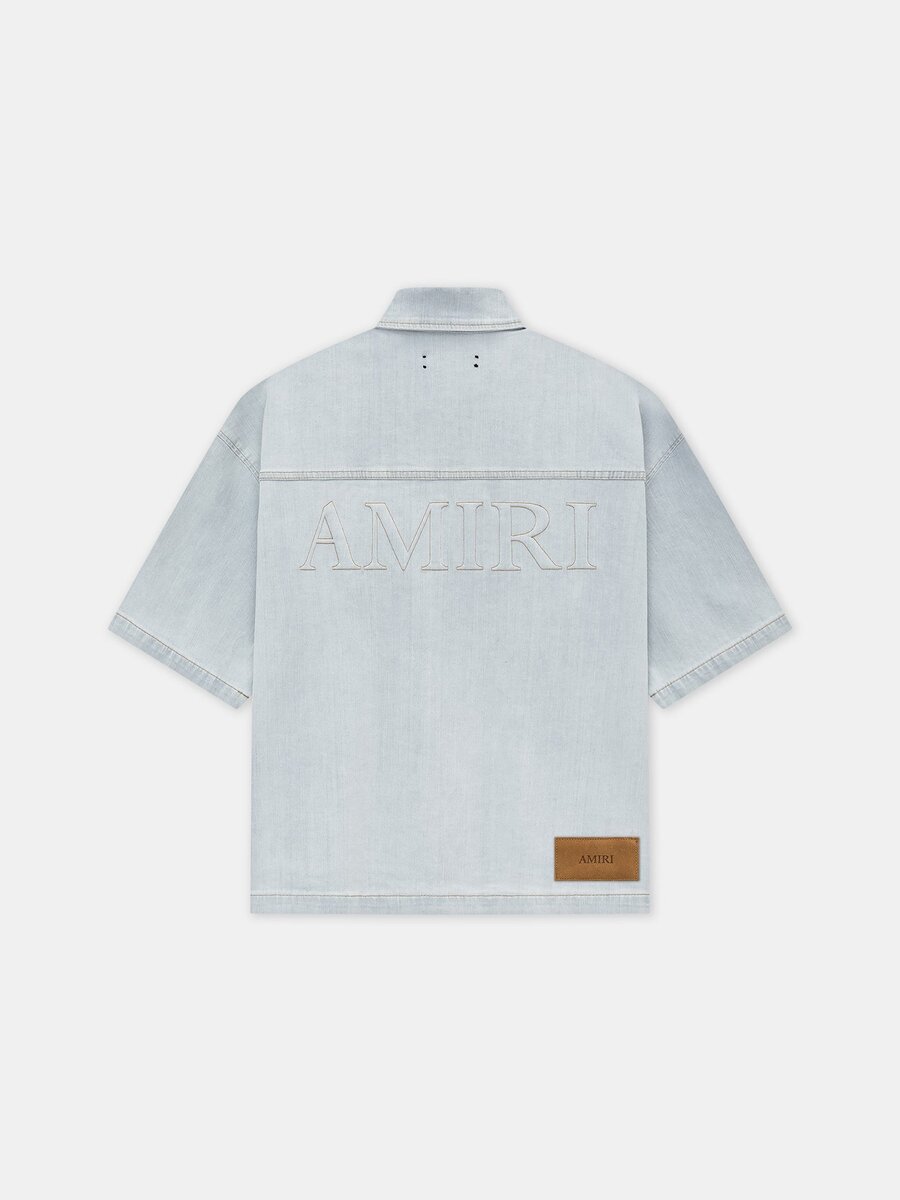 Amiri 3D-SKJORTA MED KORTA ÄRMAR OCH TRYCKKNAPPAR
