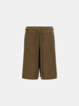 Amiri CROCHET MESH SHORT