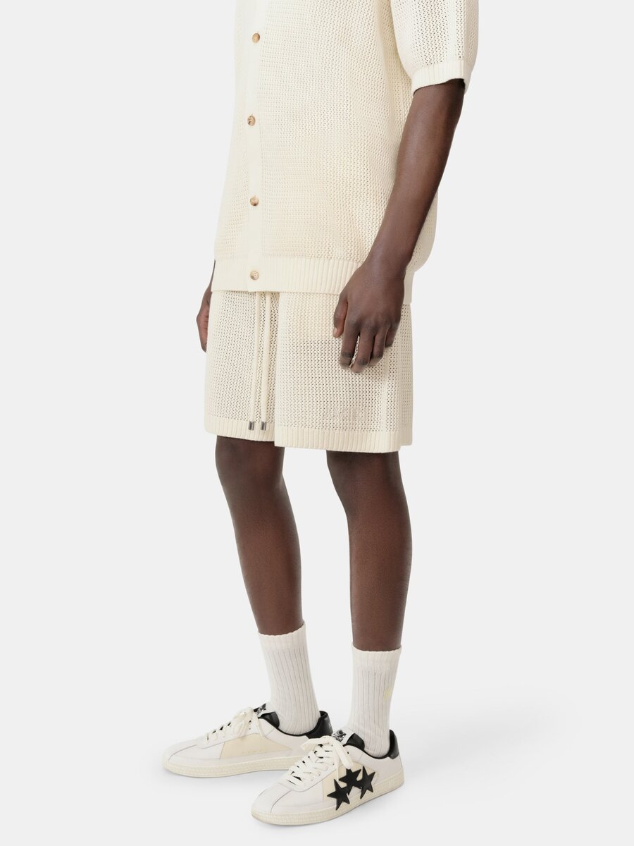 Amiri CROCHET MESH SHORT
