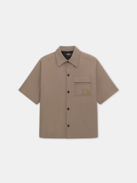 Amiri PATCH CADY KORTÄRMAD SKJORTA MED FICKOR