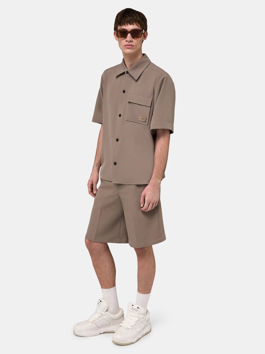 Amiri PATCH CADY KORTÄRMAD SKJORTA MED FICKOR