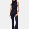 AMIRI RAW DENIM-TRÖJA MED DRAGKÄDJA FÖR DAMER