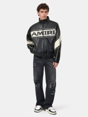 Amiri SPORT LÄDERJACKA