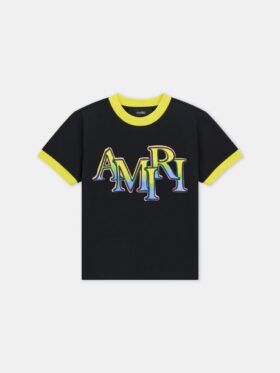 Amiri STAGGERED RINGER T-SHIRT FÖR BARN