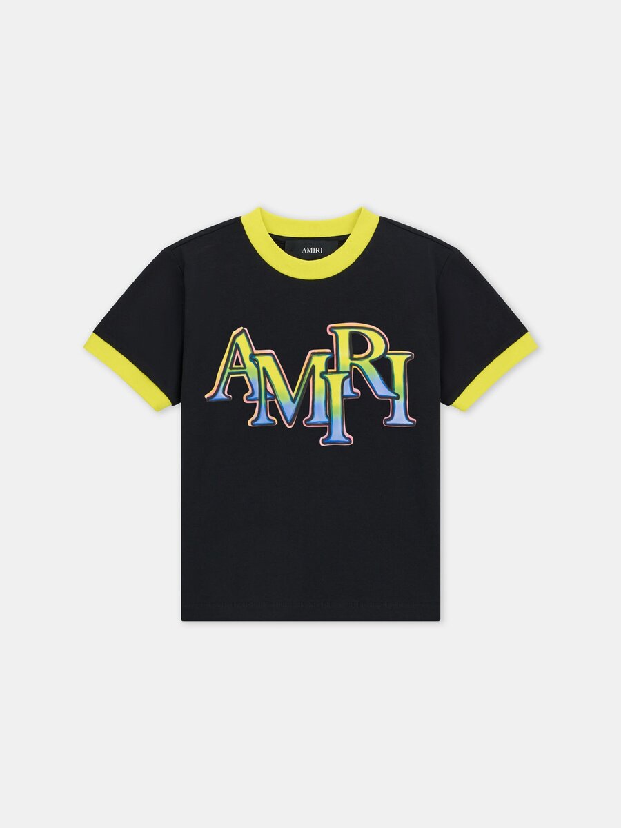 Amiri STAGGERED RINGER T-SHIRT FÖR BARN