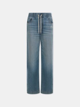 BAGGY JEANS MED DRAGSNÖRE