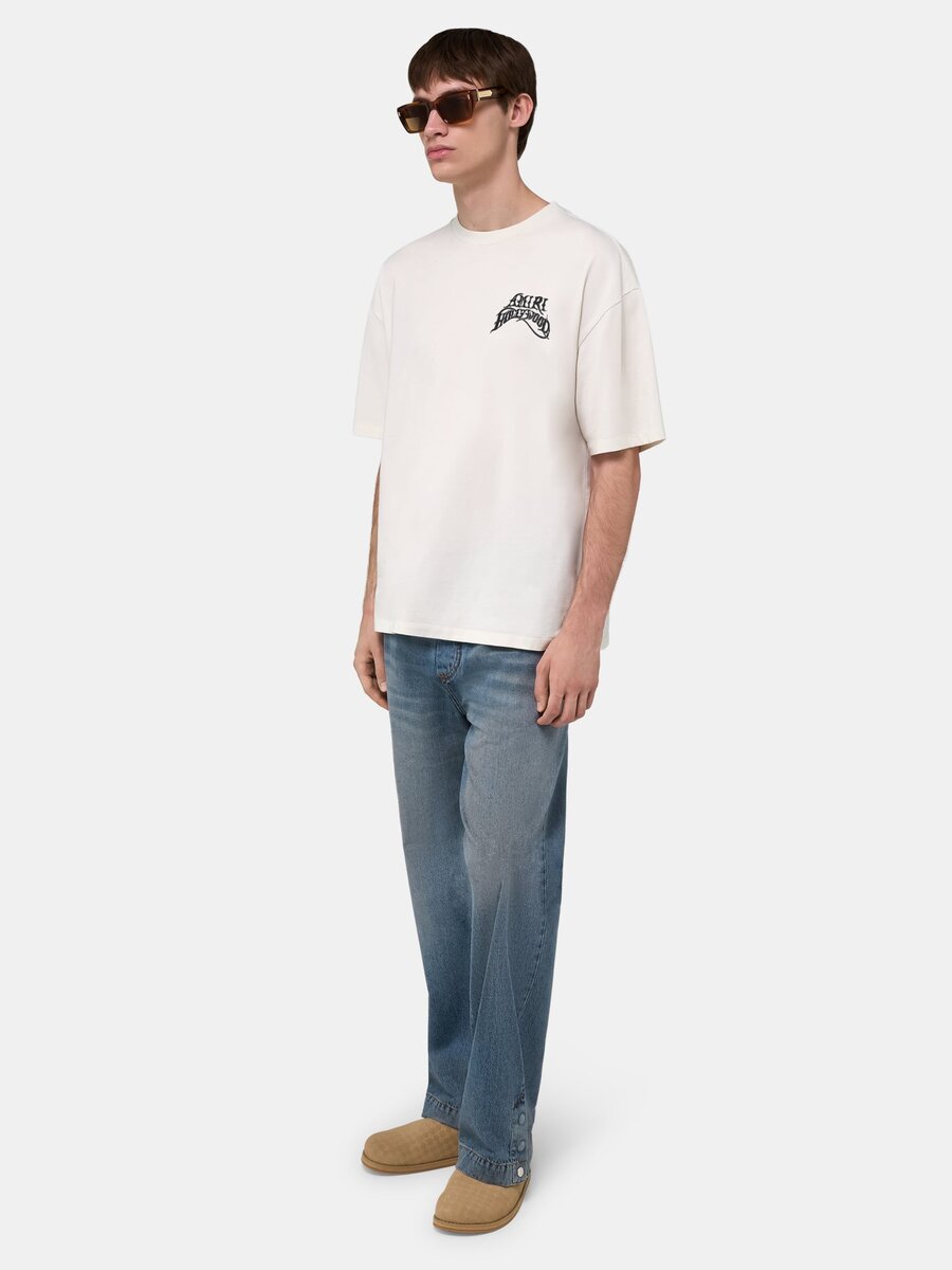 BAGGY JEANS MED DRAGSNÖRE