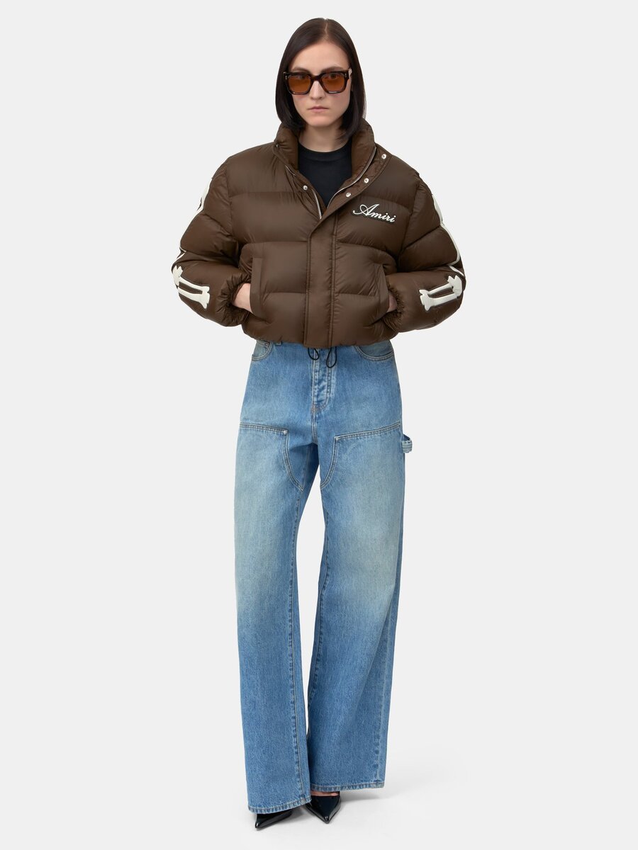BONES CROPPED DOWN JACKET FÖR DAMER