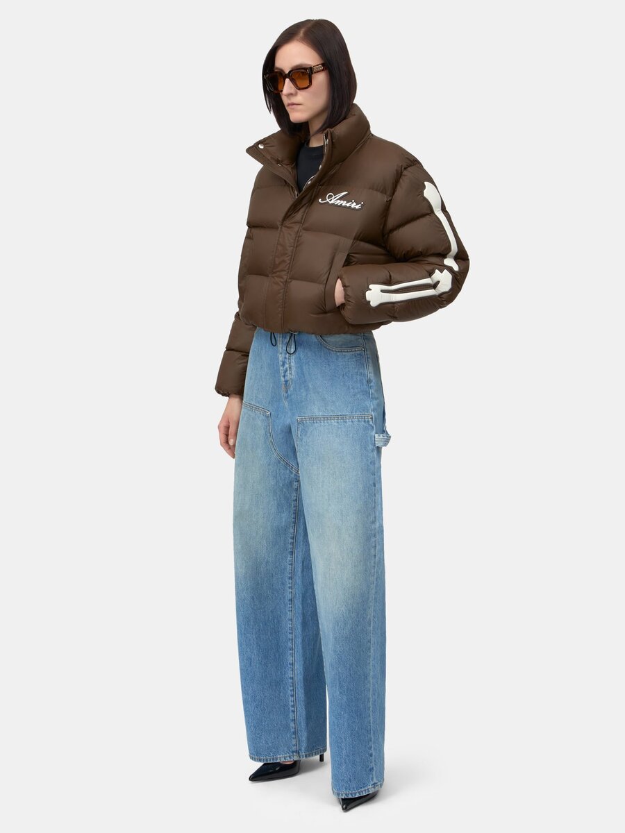 BONES CROPPED DOWN JACKET FÖR DAMER