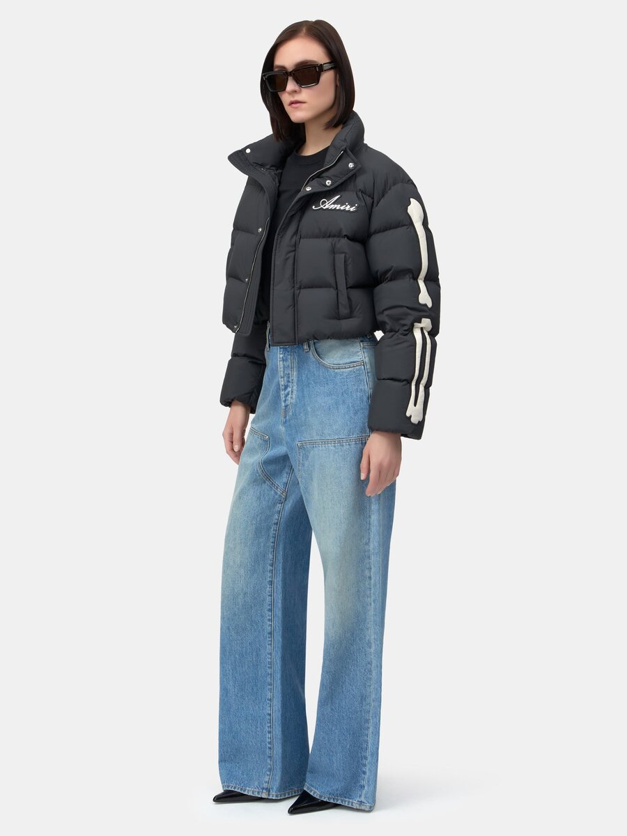 BONES CROPPED DOWN JACKET FÖR DAMER