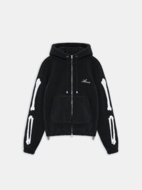 BONES FLEECE-HOODIE MED DRAGKÄDJA