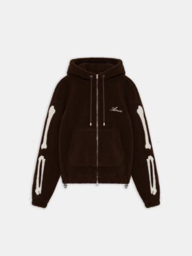 BONES FLEECE-HOODIE MED DRAGKÄDJA