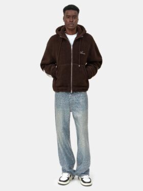 BONES FLEECE-HOODIE MED DRAGKÄDJA