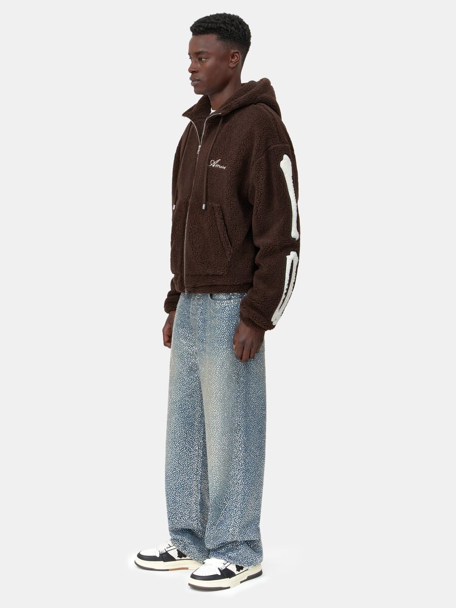 BONES FLEECE-HOODIE MED DRAGKÄDJA