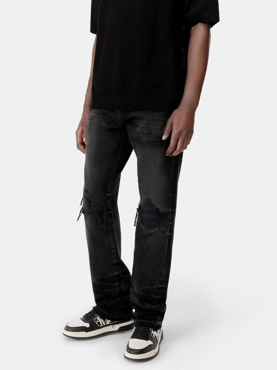 LÄDERJEANS MED RAK PASSFORM MX1