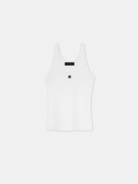 MA-BRODERAD RIBBAD TANK TOPP FÖR DAMER