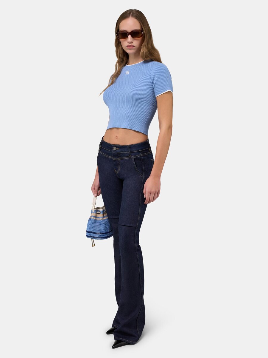 MA RIB KNIT BABY TEE FÖR DAMER