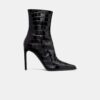 MA-STILETTO-STÖVLAR FÖR DAMER MED KROKODILPRÄGLAD YTA