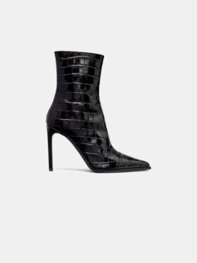 MA-STILETTO-STÖVLAR FÖR DAMER MED KROKODILPRÄGLAD YTA