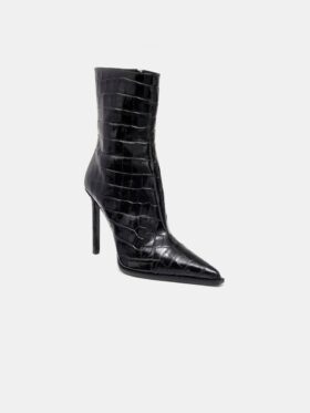 MA-STILETTO-STÖVLAR FÖR DAMER MED KROKODILPRÄGLAD YTA