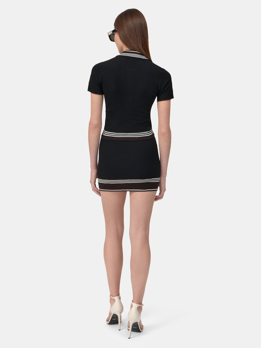MA STRIPE MINI-KJOL FÖR DAMER