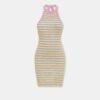 MA STRIPED HALTER MINI DRESS FÖR DAMER