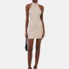 MA STRIPED HALTER MINI DRESS FÖR DAMER