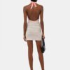 MA STRIPED HALTER MINI DRESS FÖR DAMER