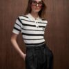 MA STRIPED POLO FÖR DAMER