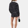 STRIPADE SWEATSHORTS FÖR DAMER