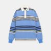 STRIPAD OVERSIZED POLOTRÖJA MED LÅNGA ÄRMAR